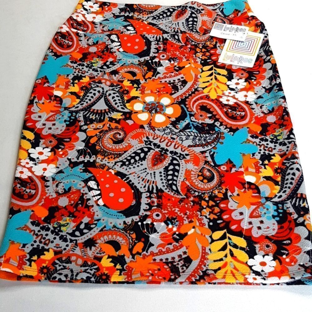 Lularoe Colorful Pencil Skirt sz XS